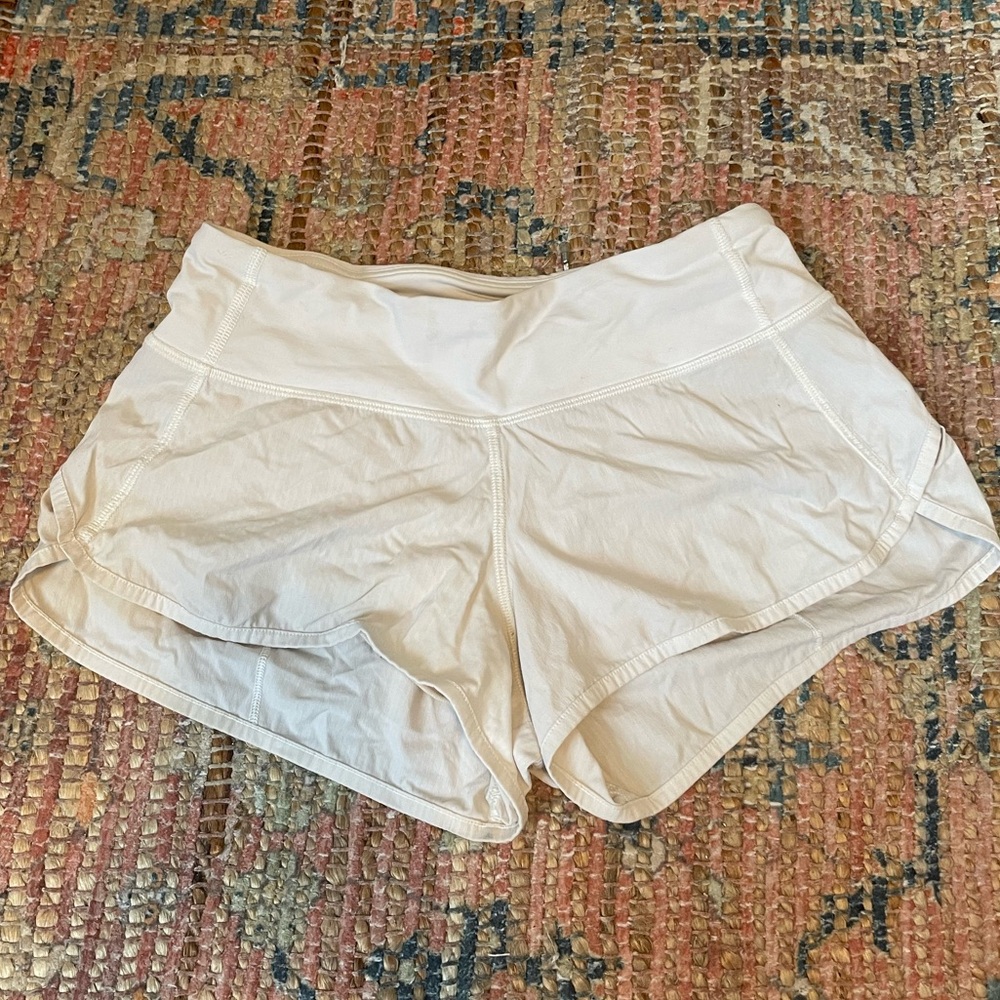 White Lululemon Short